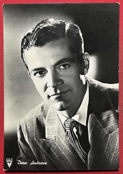 Cartolina Cinema Teatro - Attore Dana Andrews - 1950 ca.