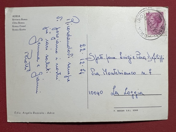 Cartolina - Adria ( Rovigo ) - Riviera Roma - …