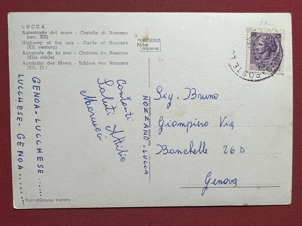 Cartolina - Lucca - Autostrada del Mare - Castello di …