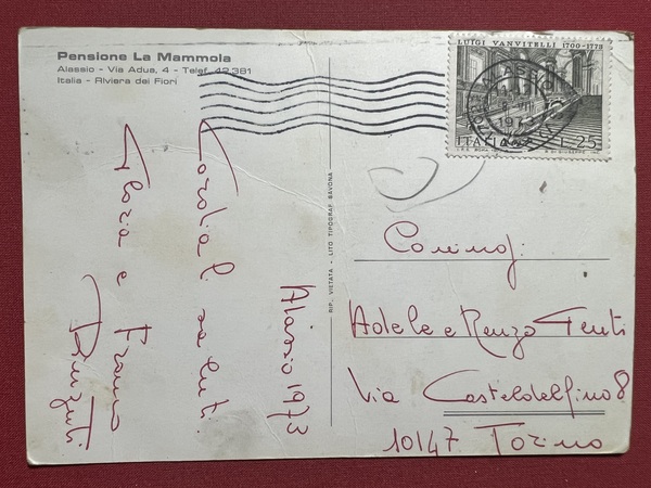 Cartolina - Pensione La Mammola - Alassio - Riviera dei …