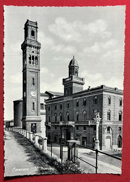 Cartolina - Cavarzere ( Venezia ) - L'Hotel de Ville …