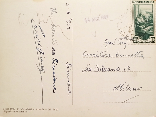 Cartolina - Sirmione ( Brescia ) - Lago di Garda …