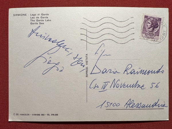 Cartolina - Sirmione ( Brescia ) - Lago di Garda …