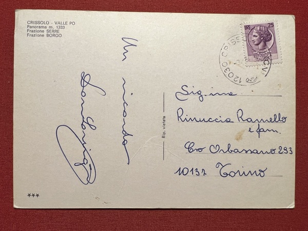 Cartolina - Crissolo ( Cuneo ) - Valle Po - …