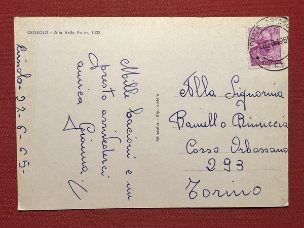 Cartolina - Crissolo ( Cuneo ) - Alta Valle Po …