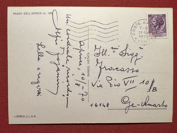 Cartolina - Passo dell'Aprica ( Sondrio ) - Panorama - …