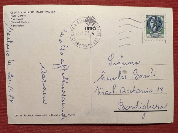 Cartolina - Cervia ( Ravenna ) - Milano Marittima - …