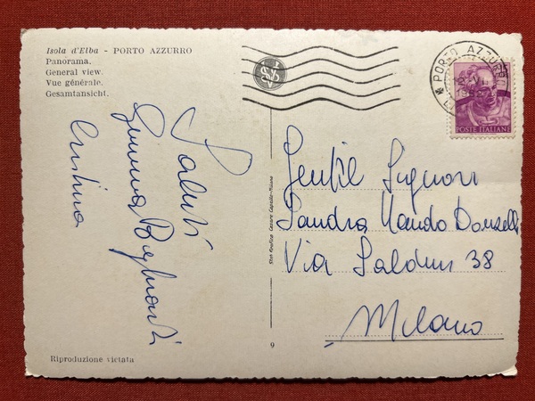 Cartolina - Porto Azzurro ( Isola d'Elba ) - Panorama …