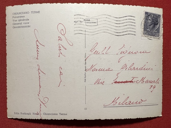 Cartolina - Chianciano Terme ( Siena ) - Panorama - …