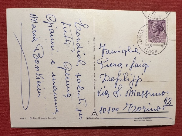 Cartolina - Saluti da Adria ( Rovigo ) - Vedute …