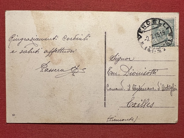 Cartolina - Vercelli - Basilica di S. Andrea e Monumento …