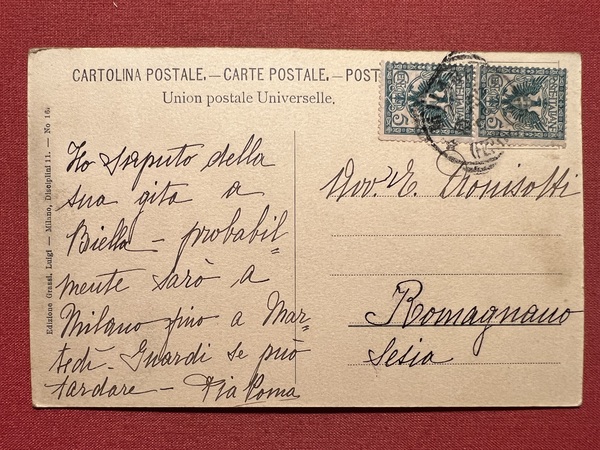 Cartolina - Milano - Castello Sforzesco - Torre di Bona …