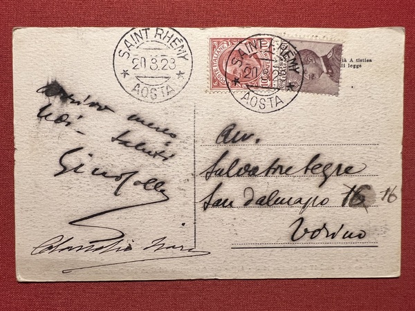 Cartolina - Saluti da Saint Rhemy - Conca Generale - …