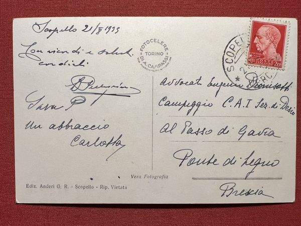 Cartolina - Scopello ( Trapani ) - Panorama - 1933