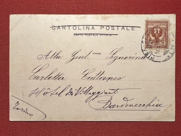 Cartolina - Quarto - Lapide ai Mille - 1900 ca.