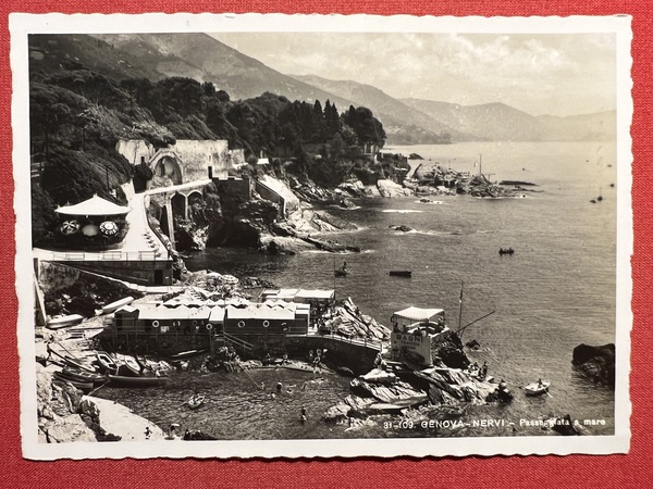 Cartolina - Genova - Nervi - Passeggiata a Mare - …