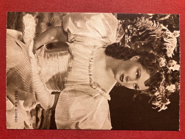 Cartolina Cinema Teatro - Elsa De Giorgi - Attrice - …