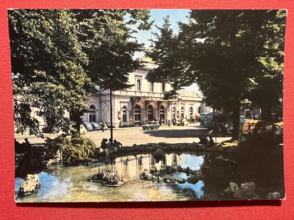 Cartolina - Monza - Stazione FF. SS. - 1960 ca.