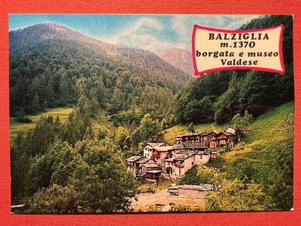 Cartolina - Balziglia - Val Germanasca - Borgata e Museo …