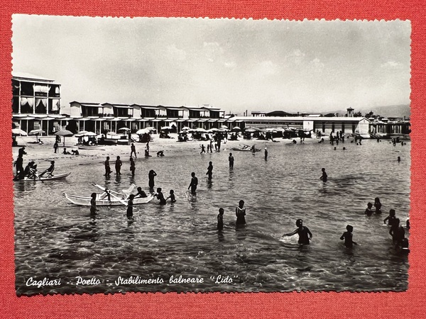 Cartolina - Cagliari - Poetto - Stabilimento Balneare Lido - …