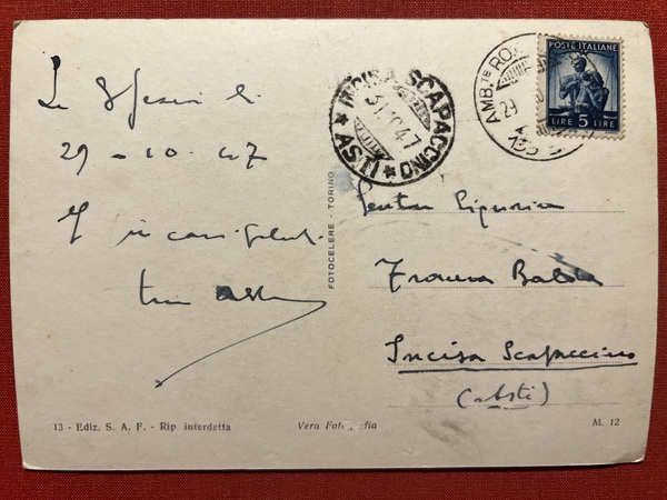 Cartolina - La Spezia - Giardini - 1947