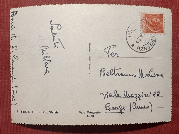 Cartolina - Arezzo - Panorama Parziale - 1954