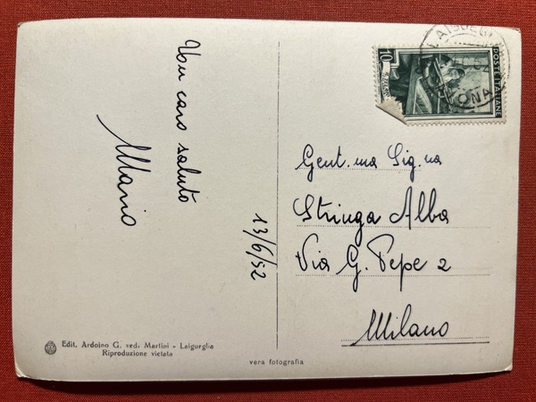 Cartolina - Laigueglia ( Savona ) - Bagni Nesi e …