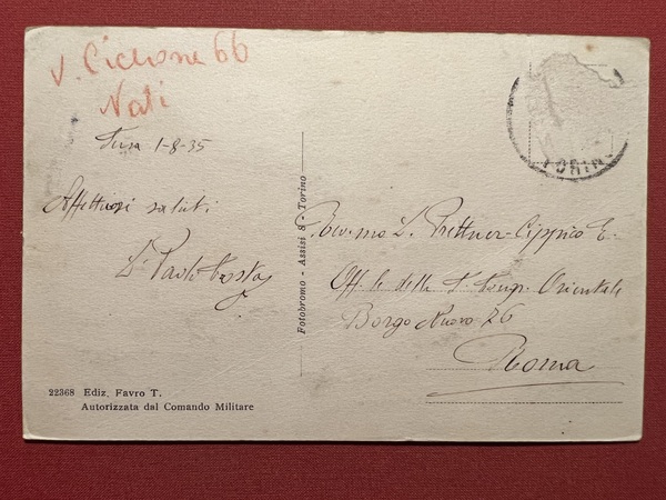 Cartolina - Susa ( Torino ) - Panorama e Campanile …