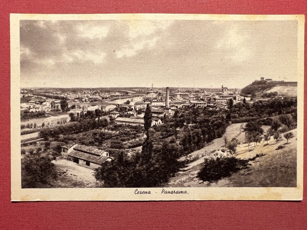 Cartolina - Cesena - Panorama - 1938