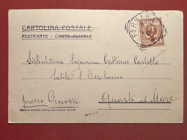 Cartolina - Torino - Monumento al Principe Amedeo - 1904