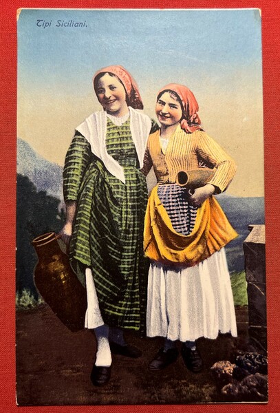 Cartolina - Tipi Siciliani - Costumi - 1930 ca.