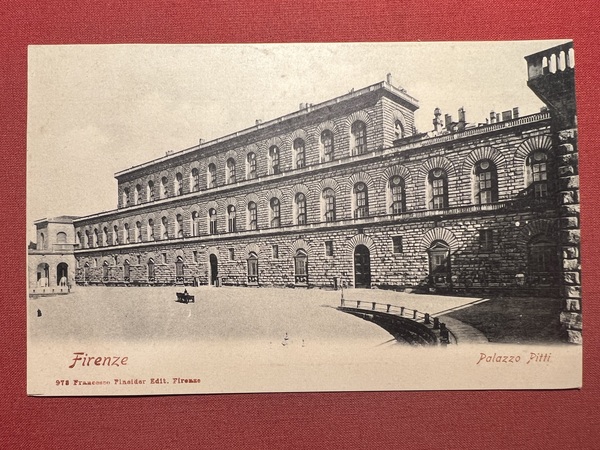 Cartolina - Firenze - Palazzo Pitti - 1900 ca.