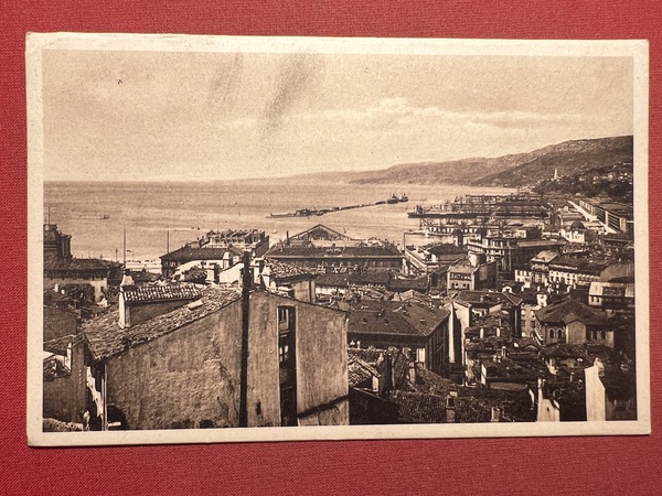 Cartolina - Trieste - Panorama del Porto - 1920 ca.