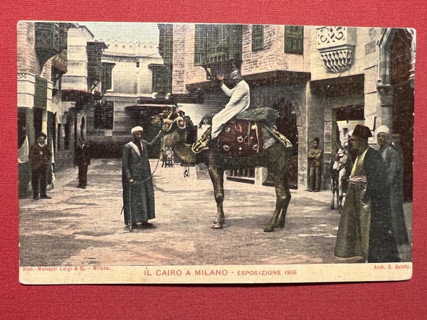 Cartolina - Esposizione - Il Cairo a Milano - 1906