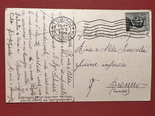 Cartolina - Torino - Castello del Valentino - 1930