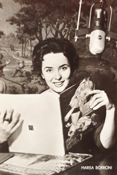 Cartolina - Marisa Borroni - Conduttrice televisiva - 1960 ca.