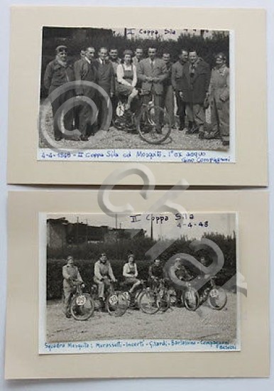 2 foto epoca II Coppa Sila aprile 1948 Squadra Mosquito …