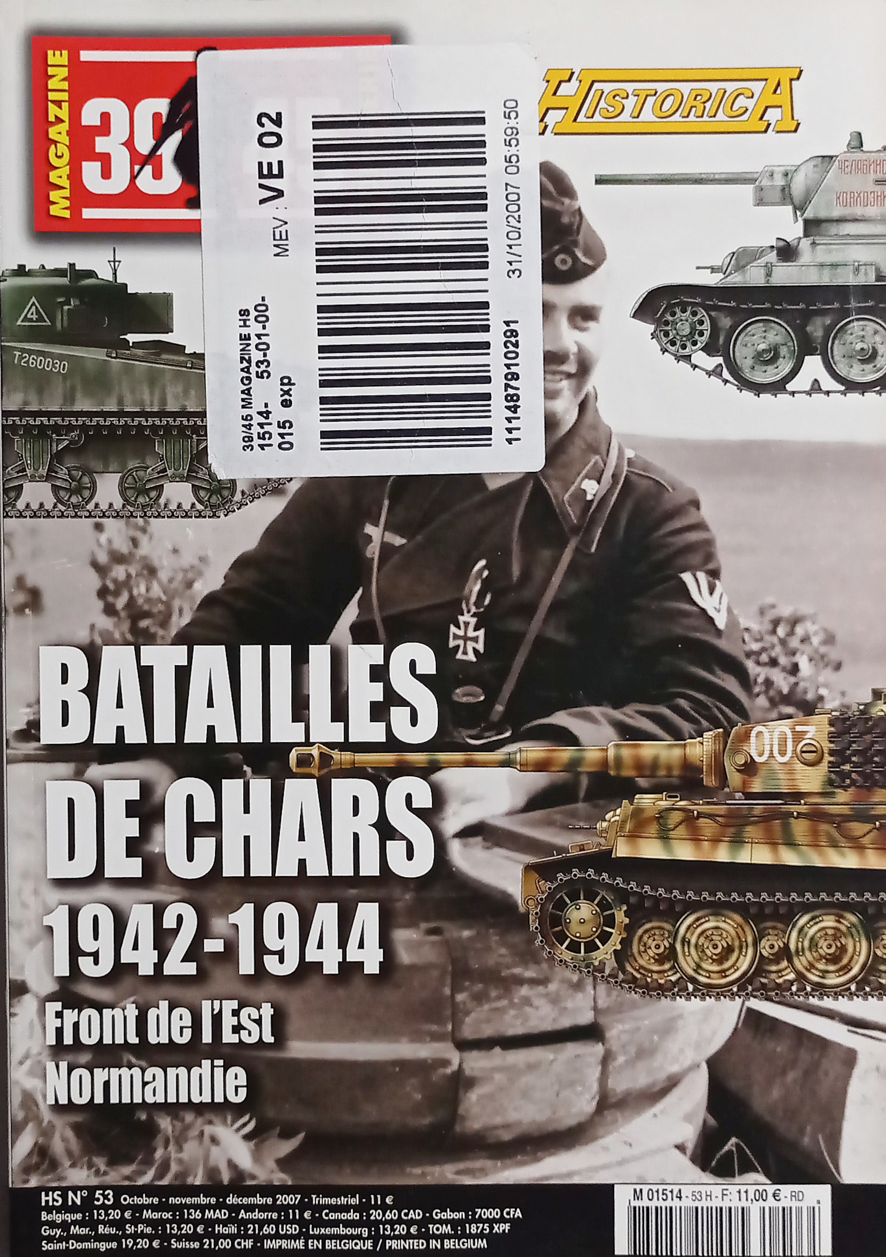 39/45 Magazine Hors-Série Historica N. 95 - 2007 Batailles de …