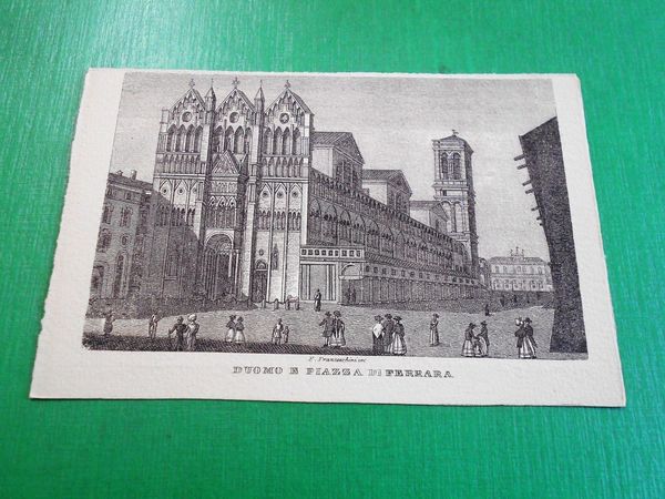 Cartolina Ferrara - IV Centenario Ariostesco 1933 - Duomo e …