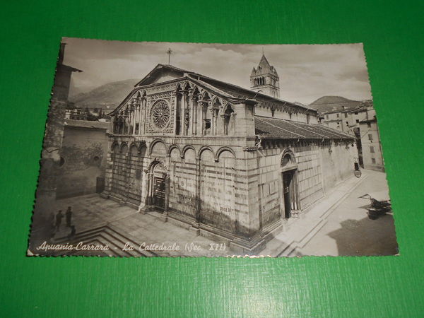 Cartolina Apuania Carrara - La Cattedrale 1943
