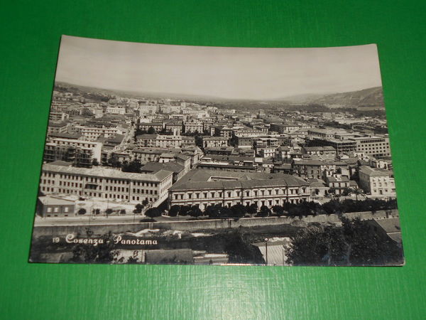 Cartolina Cosenza - Panorama 1955 ca.