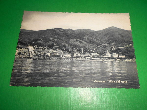 Cartolina Arenzano - Vista dal mare - 1956.
