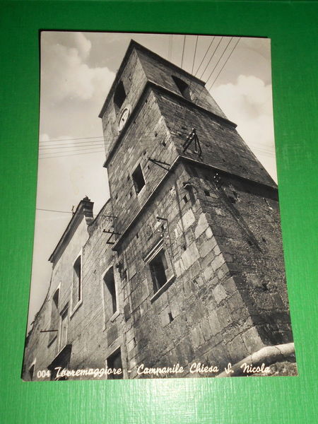 Cartolina Torremaggiore - Campanile Chiesa di S. Nicola 1960.