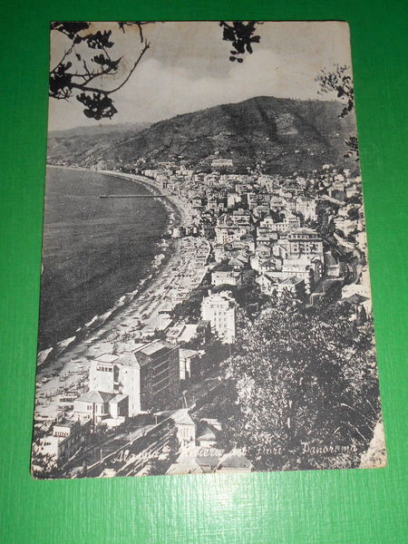 Cartolina Alassio - Panorama 1956.