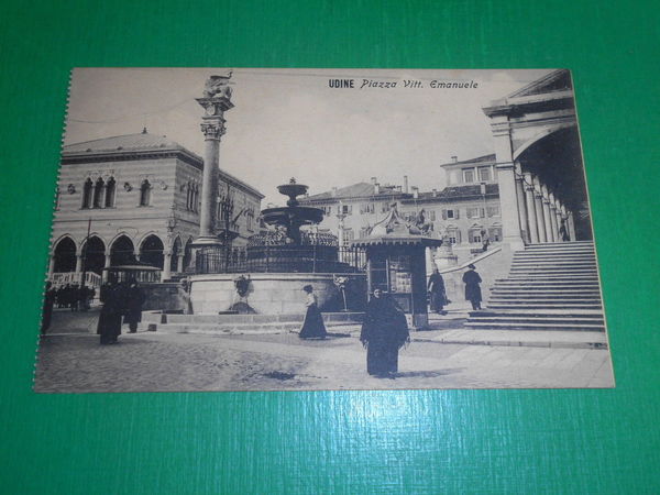 Cartolina Udine Piazza Vittorio Emanuele 1920 ca