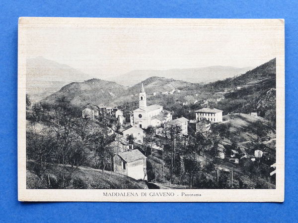 Cartolina Maddalena di Giaveno - Panorama - 1957.