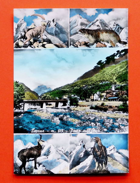 Cartolina Locana - Ponte sull'Orco - 1960 ca..