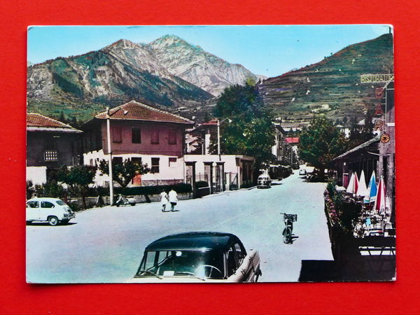 Cartolina Bardonecchia - Viale Stazione - 1968