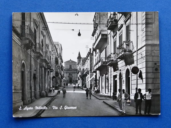 Cartolina S. Agata di Militello - Via S. Giuseppe - …
