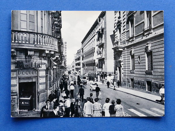 Cartolina Siracusa - Corso Matteotti - 1960 ca.